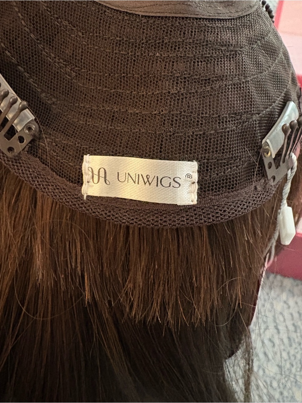 Uniwig Truffle Brown Women's Remy Human Hair Topper - Seamless Coverage & Volume - Picture 10 of 16